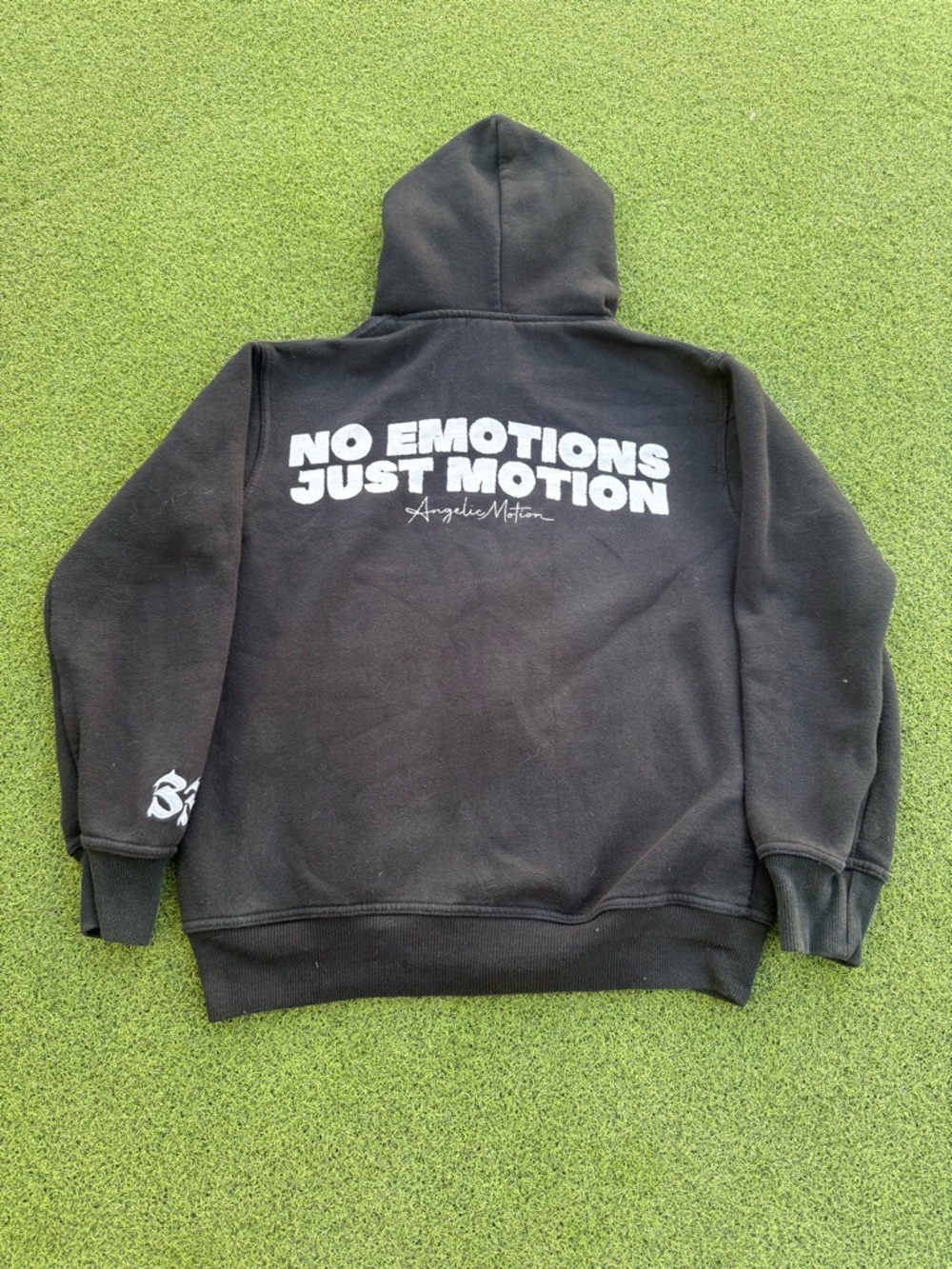 RARE MODERN DESIGNER Y2K EMO GOTH 2000s ANGELIC DESIGNER CROSS GRAPHIC ZIP UP - Picture 9 of 10